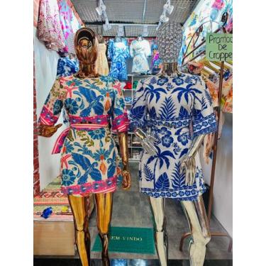 Imagem de Conjunto shorts e saia colorido - Samis store , Estampado, unico