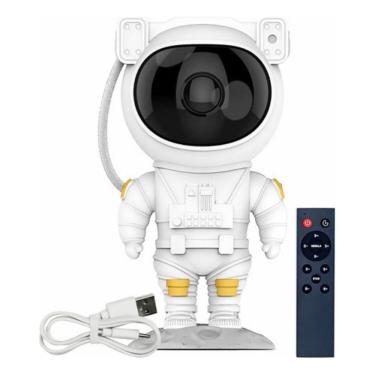 Imagem de Luminária Projetor Astronauta Galáxia Abajur Com Controle