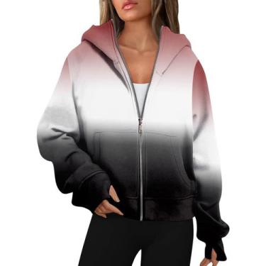 Imagem de Moletom leve com capuz com zíper COTECRAM G Wine XXL