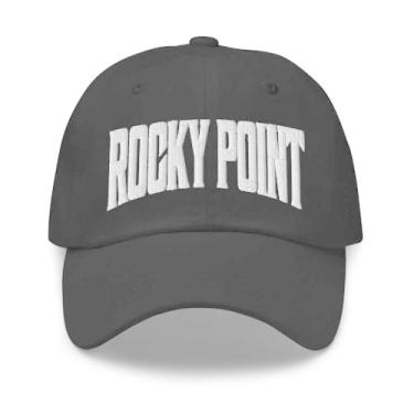 Imagem de Boné de beisebol Rocky Point Boné Rocky Point Dad New York NY Chapéu bordado lembrança, Preto, tamanho �nico