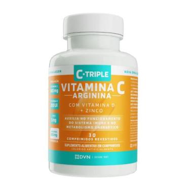 Imagem de C-Triple + Arginina - Vit C 500mg + Zinco 5mg + Vit D 200UI + Arginina