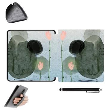 Imagem de GUKSRASO Capa para Kindle Oasis 10ª/9ª Geração (Modelo: CW24WI/S8IN4O) - Compatível com 7 Polegadas, Material TPU à Prova D'água, com Alça de Mão e Caneta Stylus