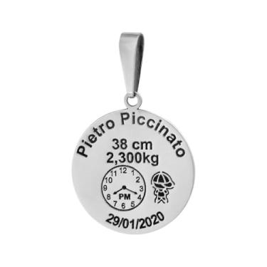 Imagem de Pingente de Aço Mandala do Nascimento Menino 27mm