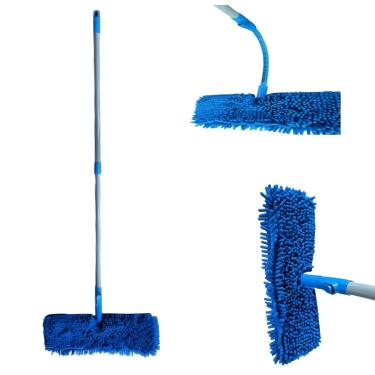 Imagem de Esfregão Flat Cabo Extensível para Limpeza em Geral, Limpa Seca, Piso, Parede e Teto