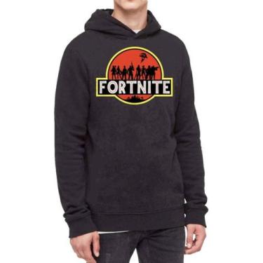 Imagem de Moletom Com Capuz Fortinite Jurassic Ref:713 - smoke, Preto, PP