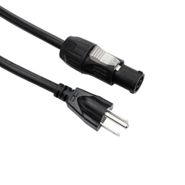 Imagem de ZBLZGP Cabo de alimentação para Aputure LS 1200D 600d Pro LS 600x Pro 600c Pro II C300d II 300x Nova P300c P600c LED vídeo luz contínua (plugue americano, 5 m)