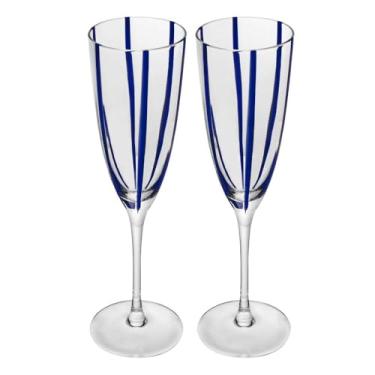 Imagem de WOLFF - Conjunto 2 Taças para Champanhe Azura 200ml Azul Vidro