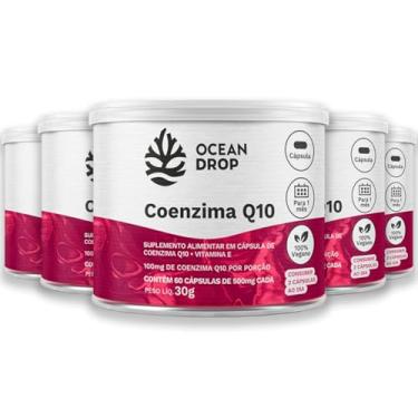 Imagem de Kit 5 Coenzima Q10 e Vit. E Ocean Drop 60 Cápsulas