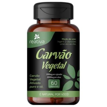 Imagem de Carvão Vegetal Ativado 500mg – 60 Cápsulas