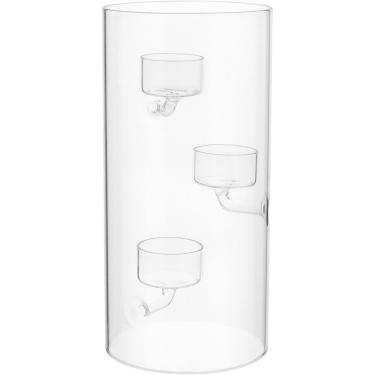 Imagem de Castiçal 3 Velas Borossilicato 25x12x12cm Transparente