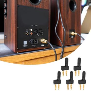 Imagem de 6 peças tipo lanterna bala banana banhado a ouro conector banana macho fêmea DYC-1189 conectores plugues