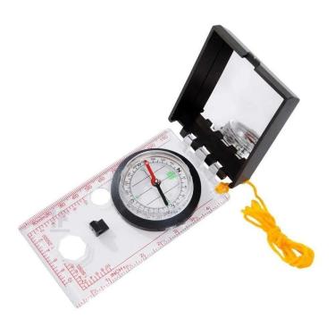 Imagem de Bússola Com Espelho Lupa Régua Camping Trilha Image Nautika