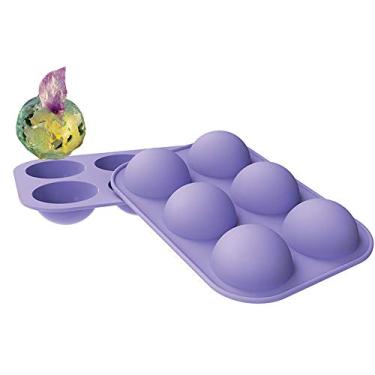 Imagem de Moldes de silicone Half Sphere para bombas de chá e chá verde matcha bombas de cacau quente - receita para cascas de açúcar e cúpula de chocolate - chá florescendo, bola medicinal, flores de chá para