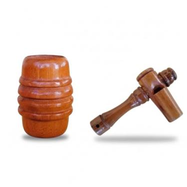 Imagem de Apito Inhambu Açu + Apito Jacu Pios em madeira profissionais