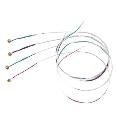 Imagem de Conjunto de cordas de violino com cabeça esférica de prata durável, ajuste universal, tamanho 4/4, tom rico com harmonia de cordas, ideal para alunos de violino e músicos profissionais