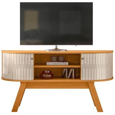 Imagem de Rack Bancada 55 Pol 136 Cm Atlanta Madetec Cinamomo - MADETEC MOVEIS