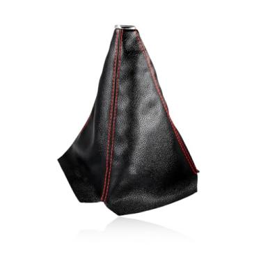 Imagem de MTRPS Capa de proteção contra poeira de manípulo de mudança de carro, capa de câmbio de alavanca de câmbio manual de couro/automática, capa decorativa à prova de poeira, capa universal contra poeira