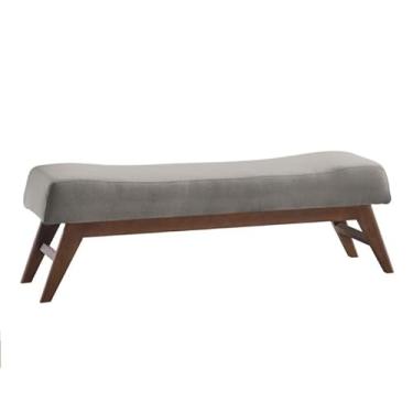 Imagem de Puff Hórus Cinza e Imbuia 160 cm