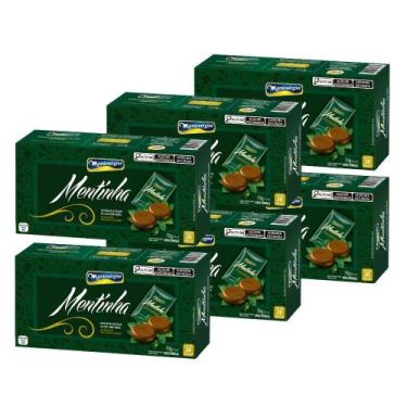 Imagem de Pastilhas de Chocolate, Montevérgine, Mentinha, 6 Caixas 70g - 11703, 