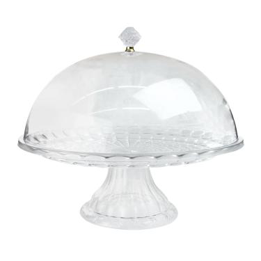 Imagem de Boleira Com Tampa Para Bolo De Plástico Pet 32Cm