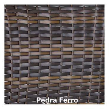 Imagem de Kit 4 Cadeiras Angra Em Aluminio Com Almofada Trama Original Pedra Ferro