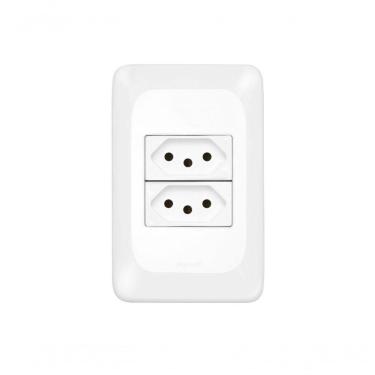 Imagem de Tomada Pial Pop 2 2P+T 10A 4X2 Lgx0303 C/Placa