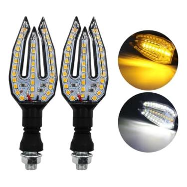 Imagem de Par De Seta Esportiva Para Moto Motocicleta Pisca Em Led