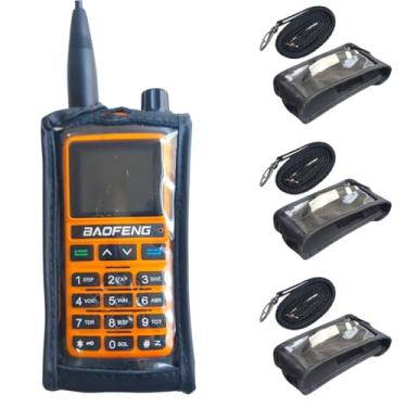 Imagem de Combo 3 Capas De Couro Para Radio Comunicador UV17 Walktalk