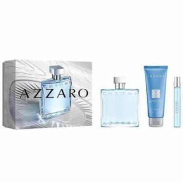 Imagem de Coffret Chrome Azzaro Kit - Perfume Masculino EDT + Gel de Banho + Travel Size Kit-Masculino