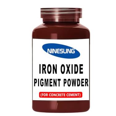 Imagem de ninesung Pó de pigmento de cor de concreto - Óxido de ferro em pó para cimento, concreto, argamassa, argamassa, estuque, argila, limão, gesso, artesanato DIY - Não desbota, sombra vibrante de longa