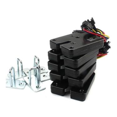 Imagem de Fechadura eletrônica pequena para porta de armário de 5 peças DC3v5v12v máquina de venda automática fechadura de controle de porta fechadura de armário de gaveta OROAOBOMT (DC3V-5pcs)