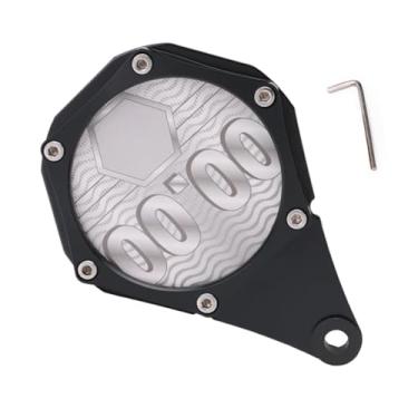 Imagem de Suporte de licença de disco fiscal de motocicleta | Moldura hexagonal de permissão de disco fiscal, suporte de alumínio com chave inglesa, suporte de etiqueta de gancho de cartão para ciclomotor de