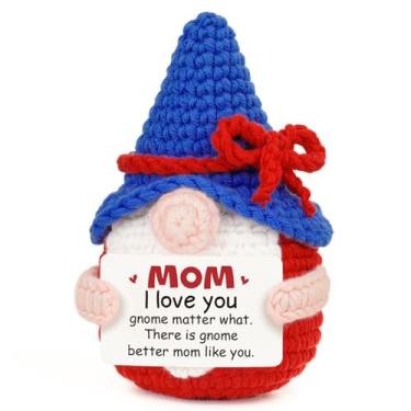 Imagem de Presentes de aniversário para mãe, filha e filho para o Natal do Dia das Mães - Gnomos fofos de crochê feitos à mão, presente engraçado Eu te amo para mãe, mamãe madrasta