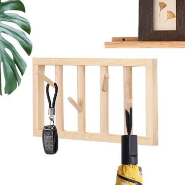 Imagem de Cabideiro De Parede Para Casacos - Suporte Giratório 360 Graus Em,Prateleira Decorativa Para Cabides,Para Entrada Sala De Estar Cozinha Casa Escritório Quarto