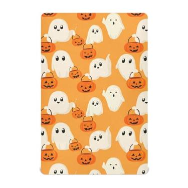Imagem de Wassud Lençóis de berço Boo-boos de Halloween, respirável, com elástico, 68 x 99 cm, lençol de bebê neutro para meninos e meninas (serve para berço padrão e pacote e brincadeira)