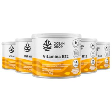 Imagem de Kit 5 Vitamina B12 Ocean Drop Vegana 60 Comprimidos