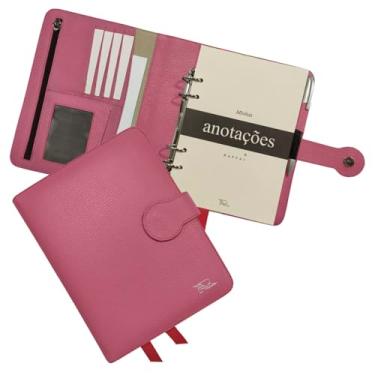 Imagem de Agenda Minhas Anotações Couro 169-R Raffai Couros (Rosa Pink)