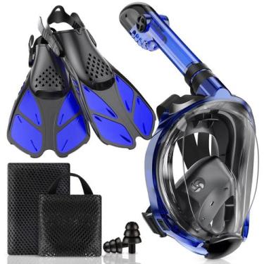 Imagem de Equipo de Snorkel Viginsul con Máscara y Aletas para Adultos