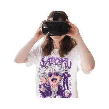 Imagem de Camiseta Gráfica Oversized De Jujutsu Kaisen Gojo Satoru Mahito Para M