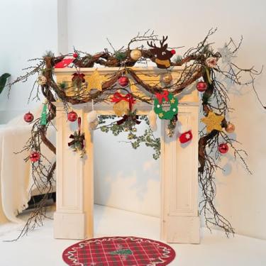 Imagem de Chifres de veado longos artificiais grandes dobráveis de 199 cm para artesanato, vinhas da selva, salgueiro, ramos de floresta, tronco de árvore, ornamentos de Natal, cornija de Halloween, decoração