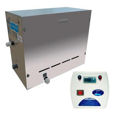 Imagem de Gerador de Vapor Steam Universal Inox Sauna 9,0Kw c/ Quadro Digital SO