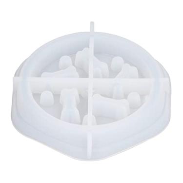 Imagem de Molde de resina CUOFYUNL DIY Fazendo Design de padrão prático e conveniente Moldagem de silicone vestível durável para cachorro (Molde de silicone para prato de comida de cachorro)