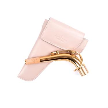 Imagem de Protetor de pescoço de saxofone para saxofone alto | Capa de pescoço de couro vegano premium