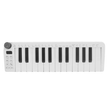 Imagem de AUNMAS Controlador de Teclado MIDI Com 25 Teclas Sensíveis, Design Portátil, Ampla Conectividade, Ideal para Produção Musical e Apresentações Ao Vivo