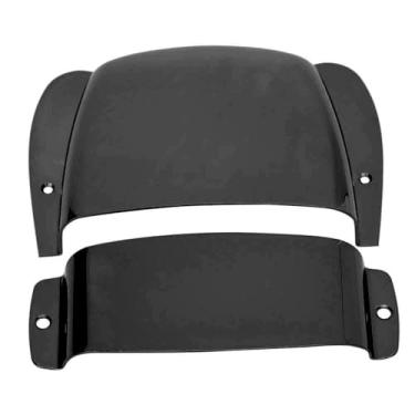 Imagem de EVGATSAUTO Capa Protetora para Ponte de Captador, Capa Protetora de Liga de Zinco Prateada Com Parafusos de Montagem para Baixo Jazz Pb (Preto)