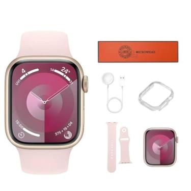 Imagem de Anjgg Microwear Smartwatch 10 Mini, Bluetooth GPS, Compatível com Android e iOS, Preto, Tela Tátil, Carregamento sem Fio, Retangular, Alumínio