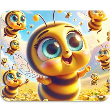 Imagem de Tapete de secagem de pratos de abelhas fofas tapete absorvente escorredor de pratos decorativo balcão de cozinha tapetes de secagem 39,9 cm x 30 cm