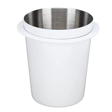 Imagem de GLOGLOW Máquina de café Copo Doseador de café de 58 Mm, Aço Inoxidável, 2,3 Polegadas de Diâmetro, para Cafeterias e Componentes de Eletrodomésticos para Fabricação de Cerveja Em Casa (58 mm branco)