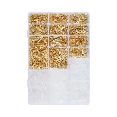 Imagem de Conector Elétrico Terminal Crimpado 2.8 4.8 6.3mm 1050PCS Formato U O 