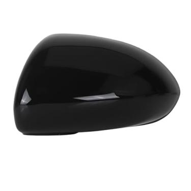 Imagem de Tampa do espelho retrovisor lateral do carro, lh rh, compatível com opel/vauxhall corsa d 2006-2014/corsa e 2014-2019, substituição, preto brilhante(1pc Left)